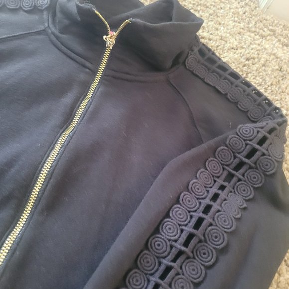 Lilly Pulitzer Skipper Popover Black Dress - Picture 3 of 5